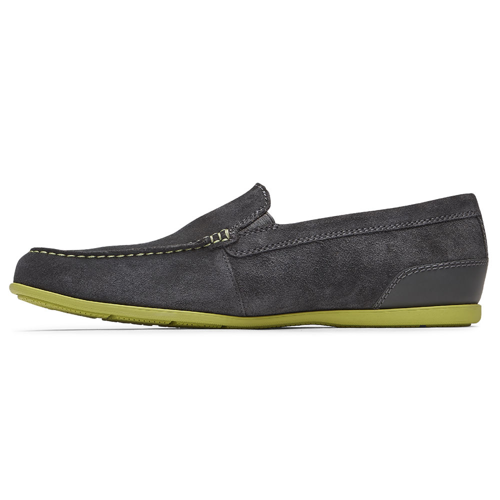 Slip-Ons Rockport Hombre Mexico - Malcom Venetian Grises Oscuro - PQLZC7485